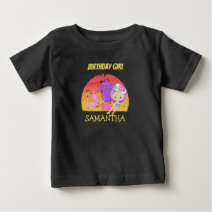 Mermaid Sunset Yellow birthday T-Shirt