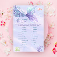 Mermaid tail Baby around the world game