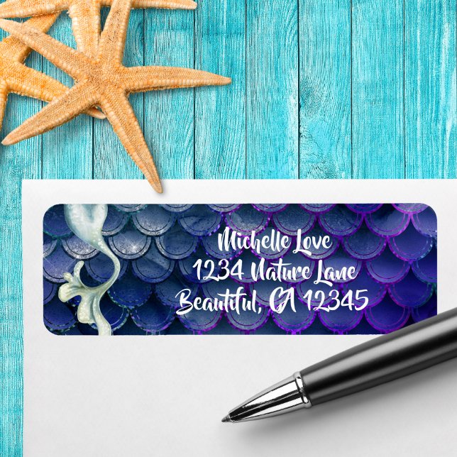 Mermaid Tail in Blue and Sparkling Scales Address (Creator Uploaded)