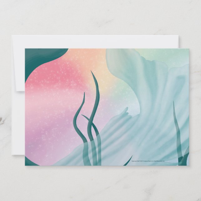Mermaid Tail Invitation (Front)