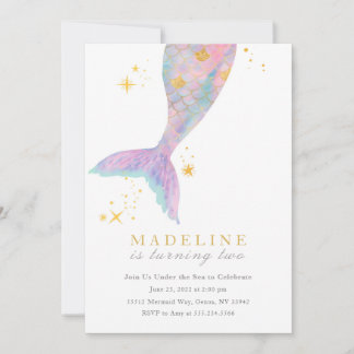 Mermaid Tail Invitation