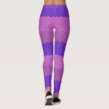 Mermaid Tail Leggings - Pink and Purple