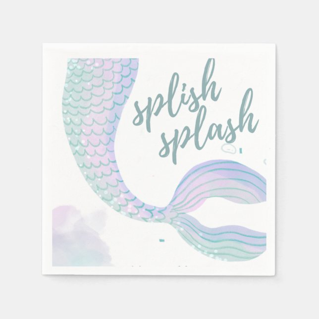 Mermaid Tail Napkins (Front)