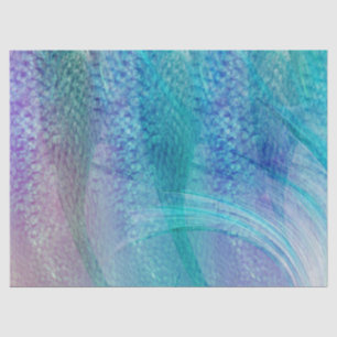 Mermaid tail Pattern turquoise Purple Tissue Paper