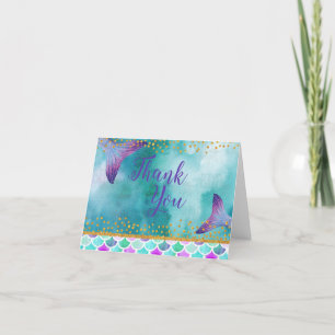 Mermaid Tail Thank You Card