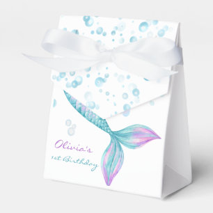 Mermaid Tail Under the Sea Birthday Favor Box
