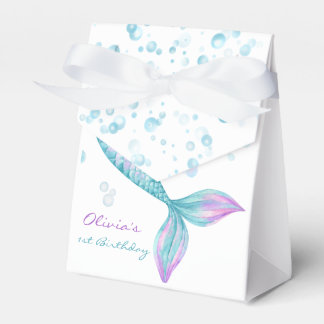 Mermaid Tail Under the Sea Birthday Favor Box