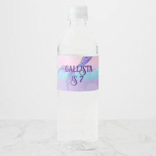 Mermaid Tail Water Bottle Labels – Under the Sea