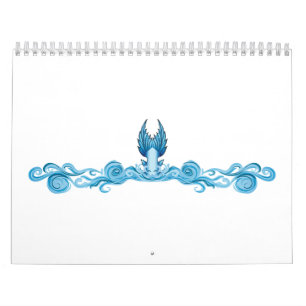 Mermaid Tail Waves Calendar