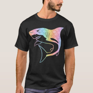 Mermaid Tee Cute Swim Great White Shark Premium