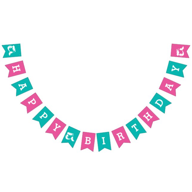 Mermaid thème Joyeux Anniversaire bannière de la f (Tout)