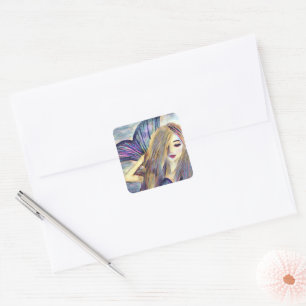 Mermaid theme party custom stickers