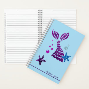 Mermaid Theme Personalized Organizer Journal