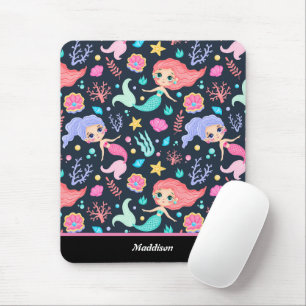 Mermaid Themed Customizable Mouse Pad