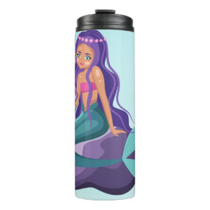 Mermaid thermal tumbler