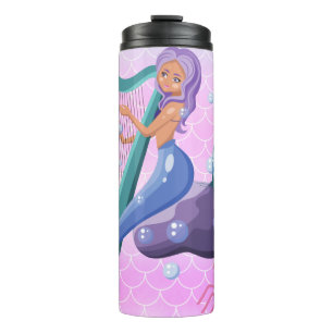 Mermaid thermal tumbler