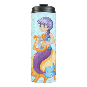 Mermaid thermal tumbler