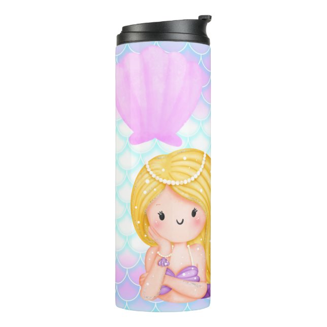 Mermaid thermal tumbler (Rotated Left)