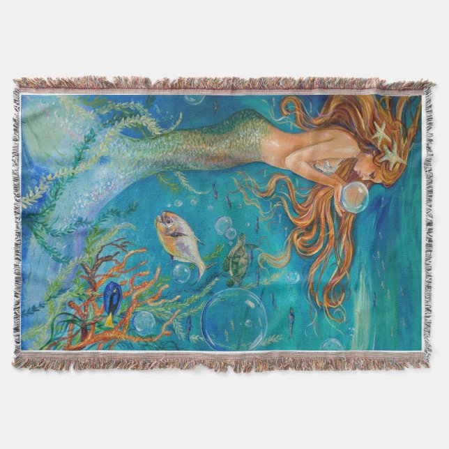 mermaid throw blanket (Front)