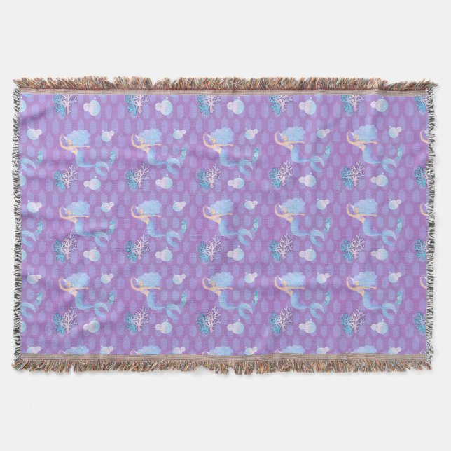Mermaid Throw Blanket (Front)