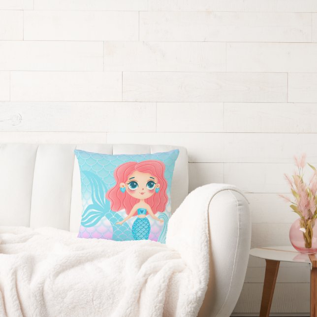 Mermaid  throw pillow (Couch)