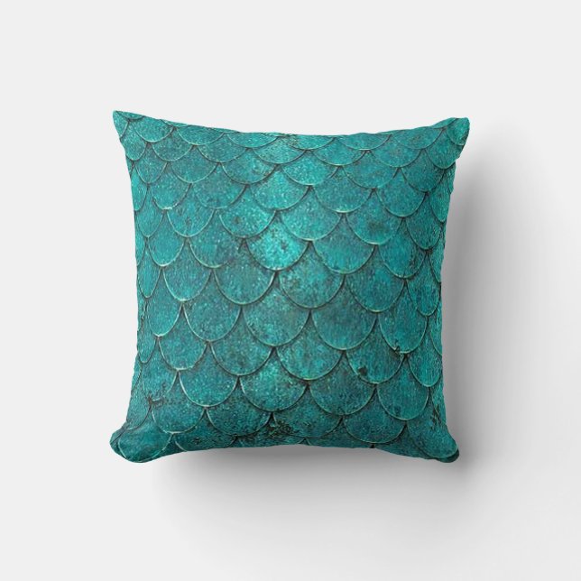 mermaid throw pillow (Front)