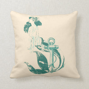 Mermaid Throw Pillow