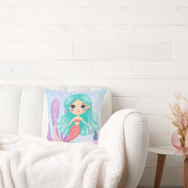 Mermaid  throw pillow (Couch)