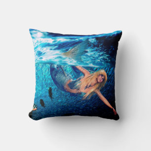 Mermaid Throw Pillow
