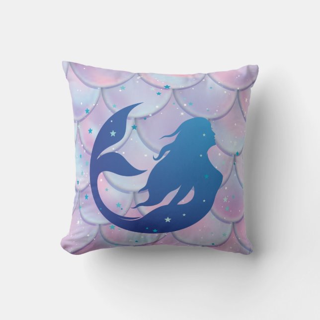 Mermaid  throw pillow (Front)