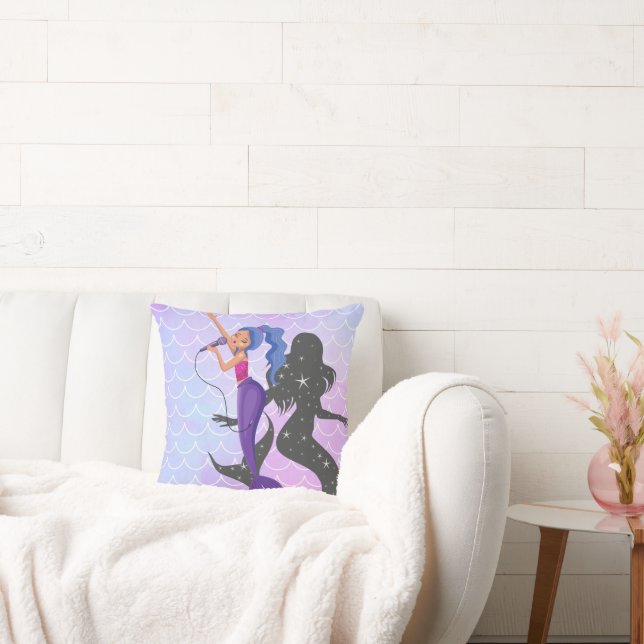 Mermaid  throw pillow (Couch)
