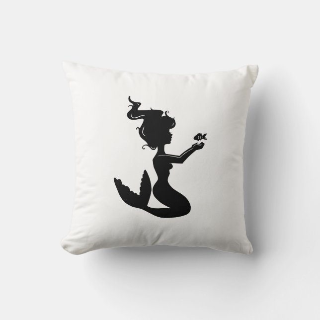 Mermaid Throw Pillow (Front)