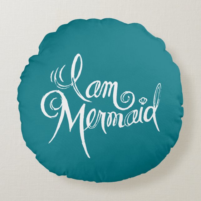 Mermaid Throw Pillow (Front)