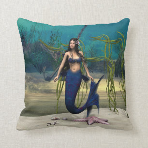 Mermaid Throw Pillow