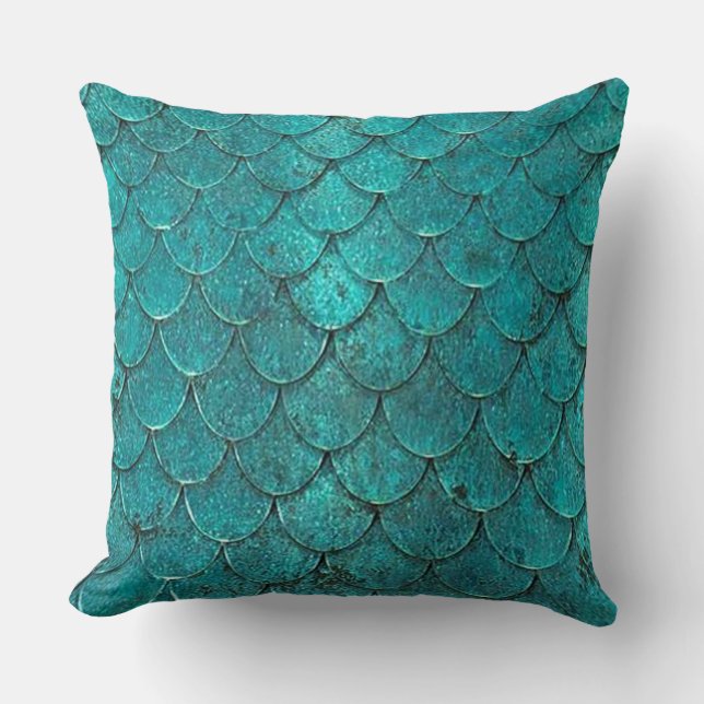mermaid throw pillow (Front)