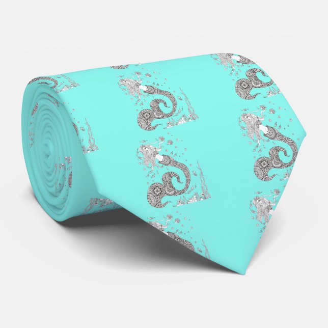 Mermaid Tie (Rolled)