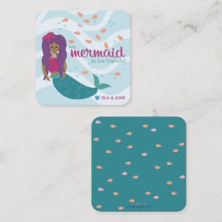Mermaid to be Friends - S - Classroom Valentine Card