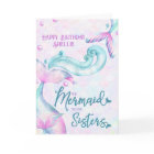 Mermaid to Be Sisters Personalized Sister Birthday