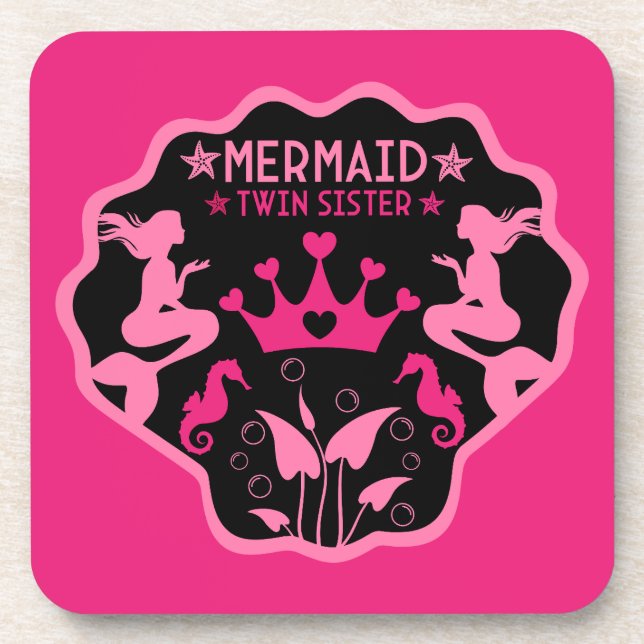  Mermaid Twin Sisters Coaster (Front)