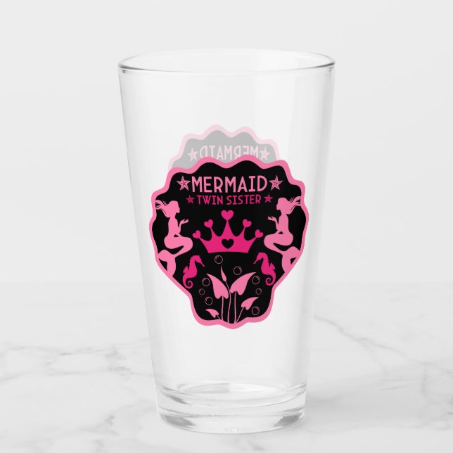  Mermaid Twin Sisters Glass (Front)