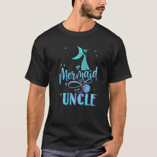 Mermaid Uncle Merman Family Matching Party Squad T-Shirt