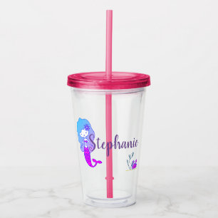 Mermaid Under The Sea Acrylic Tumbler 2