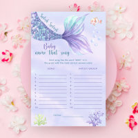Mermaid Under the sea Baby name that song game