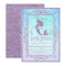 Mermaid Under the Sea Baby Shower Invitation