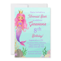 Mermaid Under the Sea Birthday Party