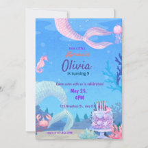 Mermaid Under the sea magical Birthday