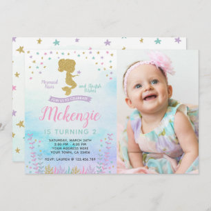 Mermaid, Under the Sea, Magical Invitation