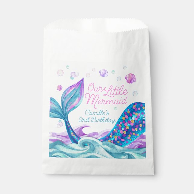 Mermaid Under the Sea Party Favour Bag (Front)