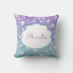 Mermaid under the sea Personalized Throw Pillow