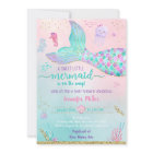 Mermaid Under The Sea Pink Gold Baby Shower